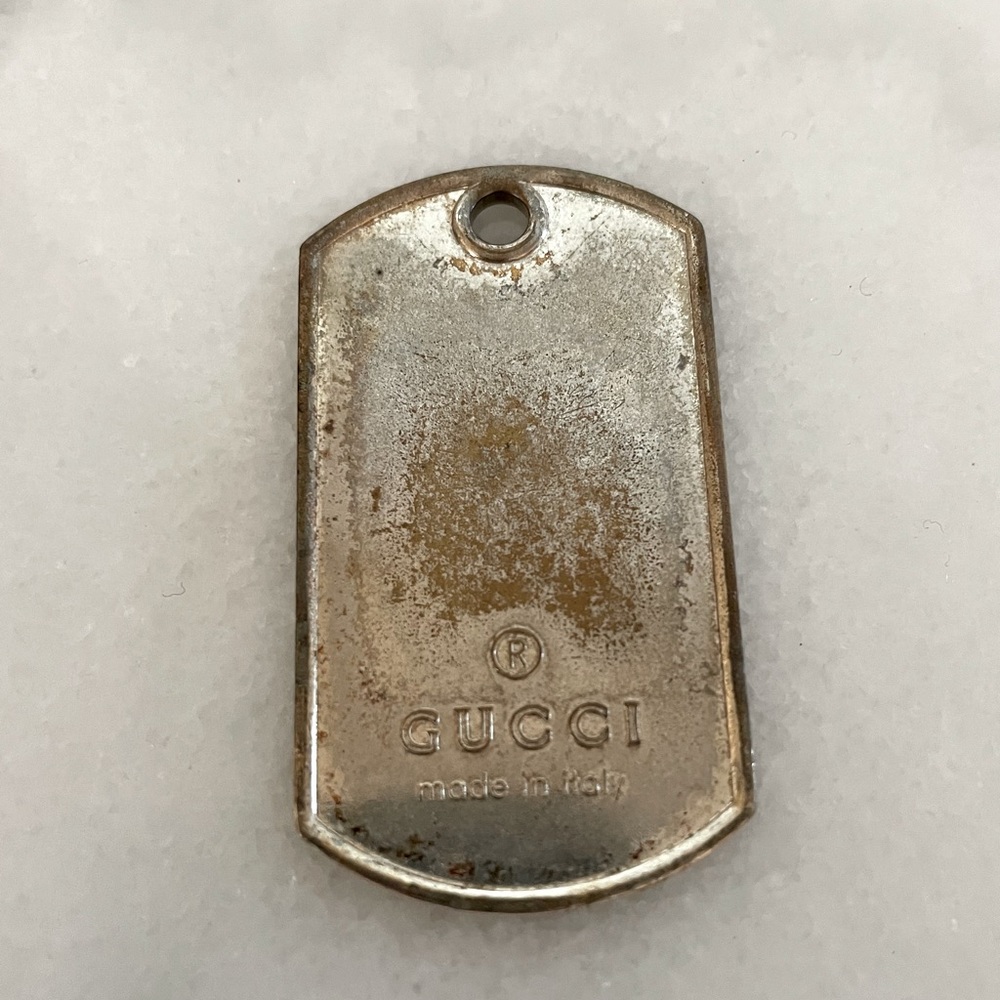 Authentic- Gucci dog tag